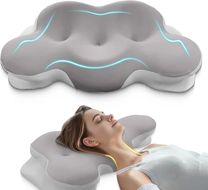 Certified Cervical Neck Pillow Pillows for Neck and Shoulder Pain Contour Pillow Traditional
