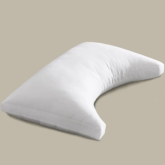 Safe ACCURATEX Side Sleeper Pillow for Side and Back Sleepers- Cotton Cover Efficient