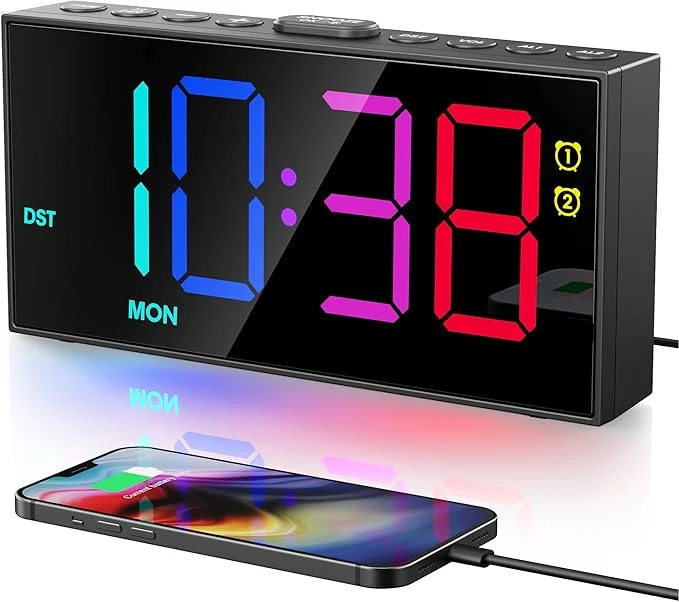First-Class PPLEE RGB Digital Alarm Clock for Bedrooms Effective
