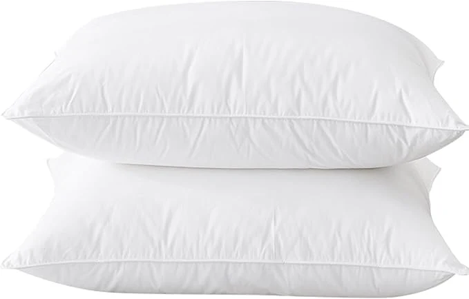 Comfortable BHZ King Size Pillows Feather Down Set of 2 Hotel My King Pillows Bed Goose Next-Generation