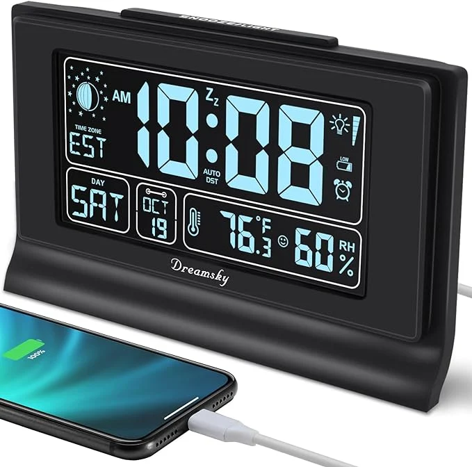 Organic DreamSky Alarm Clocks for Bedrooms Relaxed