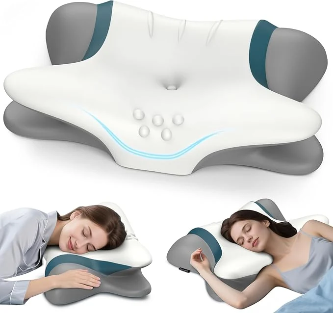 Green Cervical Neck Pillow for Pain Relief Powerful