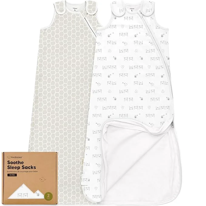 2-Pack Organic Baby Sleep Sacks Cotton Traditional