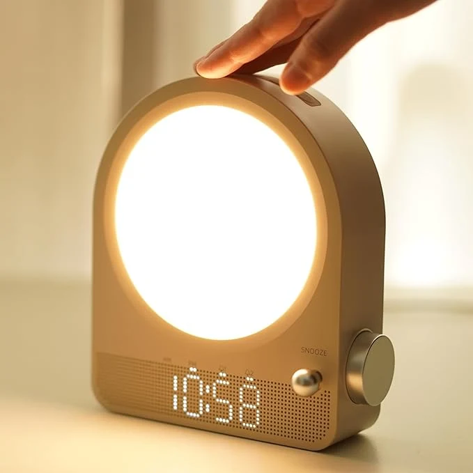 Eco-Friendly Vivilumens Sound Machine Alarm Clock Gentle Sunrise Wake Up Light Alarm Clock Versatile