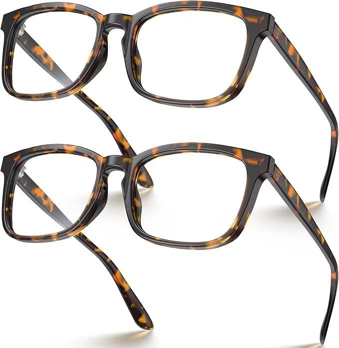 Flexible VISOONE Blue Light Blocking Glasses Square Fine Crafted
