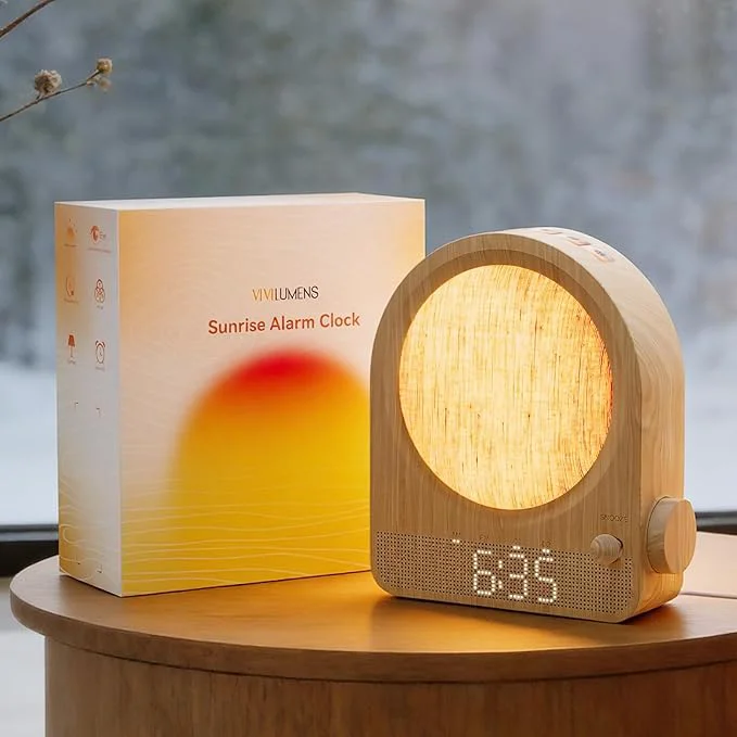 Practical Vivilumens Gradual Sunrise Alarm Clock White Noise Sound Machine Modern