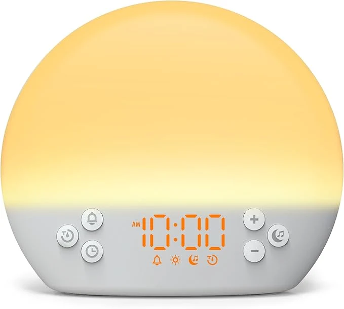 Relaxed KEPLUG Wake Up Light Sunrise Alarm Clock Digital Alarm Clocks Bedside Dimmable Contemporary