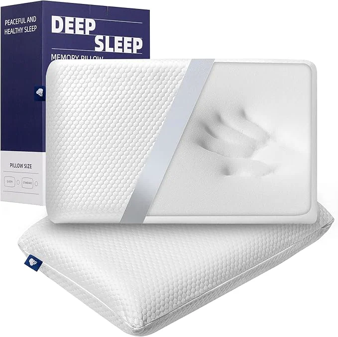Green Cooling Memory Foam Bed Pillow Adaptive Pillows Practical