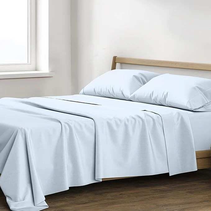 Versatile XOOX Linen Egyptian Cotton Sheets California King Size Minimalist
