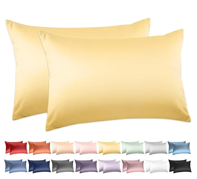 Classic Cotton Standard Pillowcases Set of 2 Deep Dream 600 Thread Count Pillow High-Performance