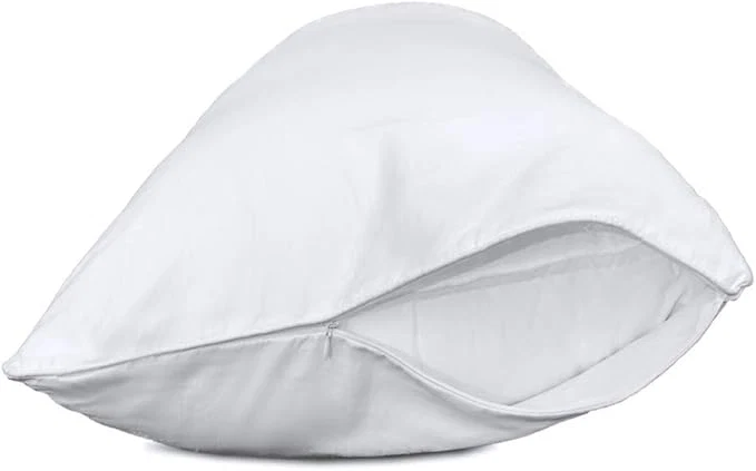 Stylish Precoco Pillow Cases Standard Size Set of 2 Cotton White Pillowcases High-End