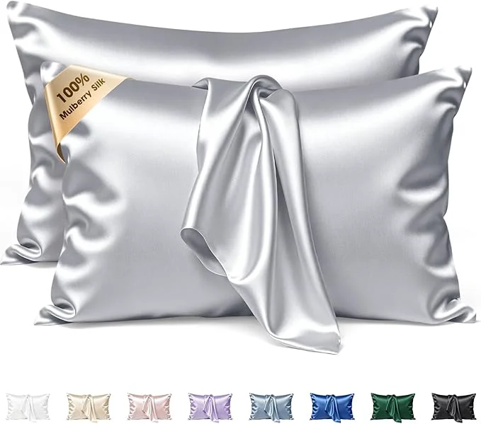 Quality Silk Pillow Cases 2 Pack King Size Mulberry Silk Pillowcase Set of 2 Practical