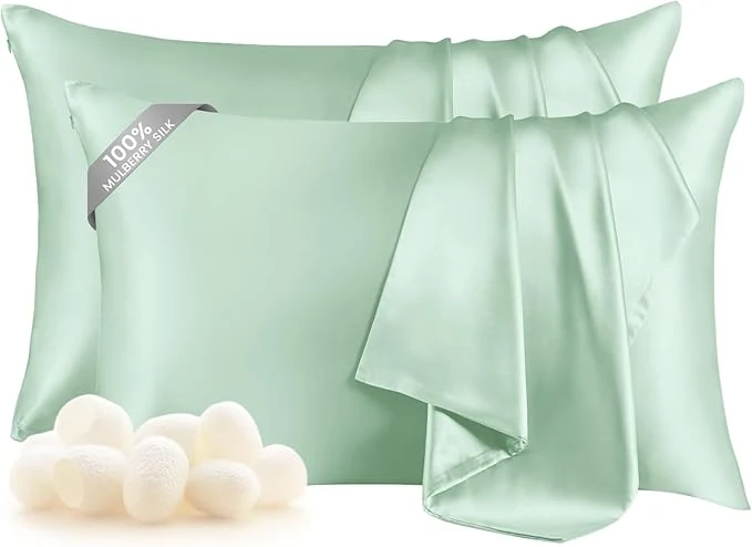Detailed THXSILK Set of 2 Mulberry Silk Pillowcase Fine