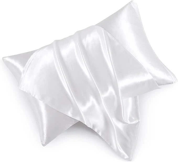 Specialty Satin Pillowcases with Zipper （20×36） King Size Pillowcases Set of 2 Reusable