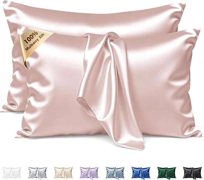Reliable Silk Pillow Cases 2 Pack Standard Size Mulberry Silk Pillowcase Set of 2 High-Quality