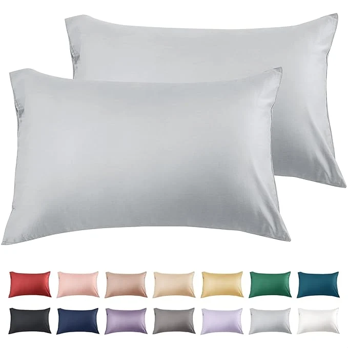 Premium Material Warmstar Cotton Pillow Cases King Size Set of 2 600 Thread Count Pillowcases Natural