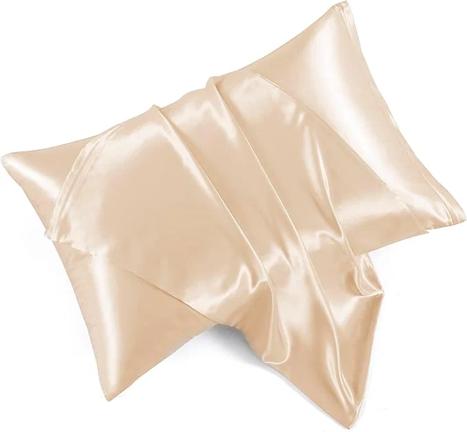 Easy-to-Use Champagne Satin Pillowcases Environmentally Friendly