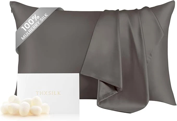 Recyclable THXSILK Mulberry Silk Pillowcase 6A High-Grade Fibers Silk Pillowcase Minimalist