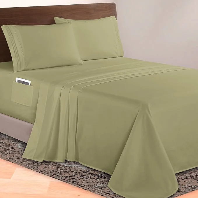 Classic Elegant Comfort Luxurious 1500 Premium Hotel Quality Microfiber 4-Piece Sheet