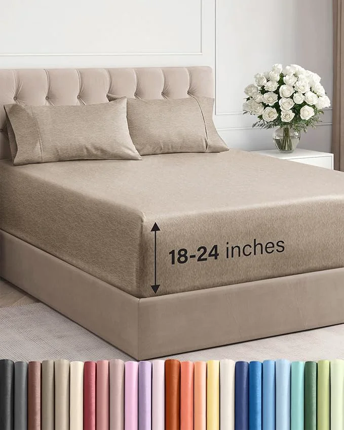 Flexible Extra Deep King Sheet Set Expertly Made