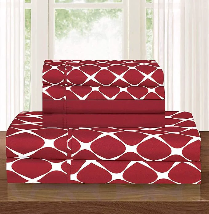 Reusable Elegant Comfort Luxury Softest and Coziest 6-Piece Bed Sheet Set Wrinkle Original