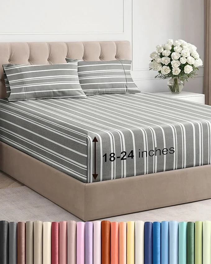 Smart Extra Deep Cal King Sheet Set Efficient