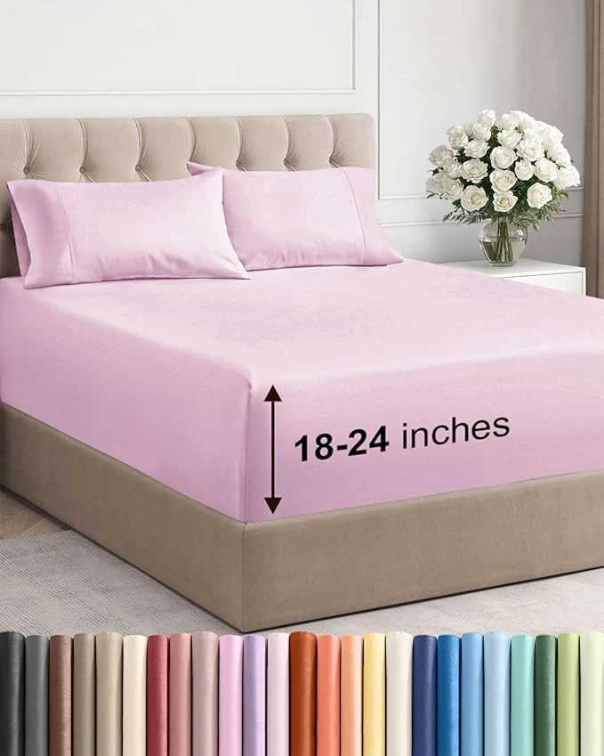Expertly Made Extra Deep Cal King Sheet Set Certified