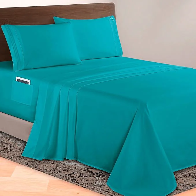 Elegant Comfort Luxurious 1500 Premium Hotel Quality Microfiber 4-Piece Sheet Premium Material