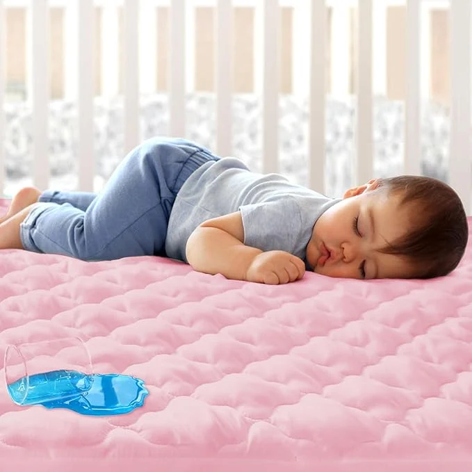 Fashionable Mini Crib Mattress Protector Sheets Fitted Waterproof Mini Crib Mattress Pad Smart