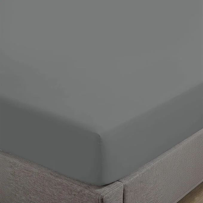 Sophisticated Feather Stitch Fitted Bottom Sheet Only Twin Size 500 TC-1 Piece Cotton Safe