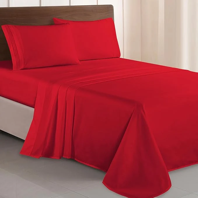 Premium Material Elegant Comfort Luxurious 1500 Premium Hotel Quality Microfiber Three Line Traditional