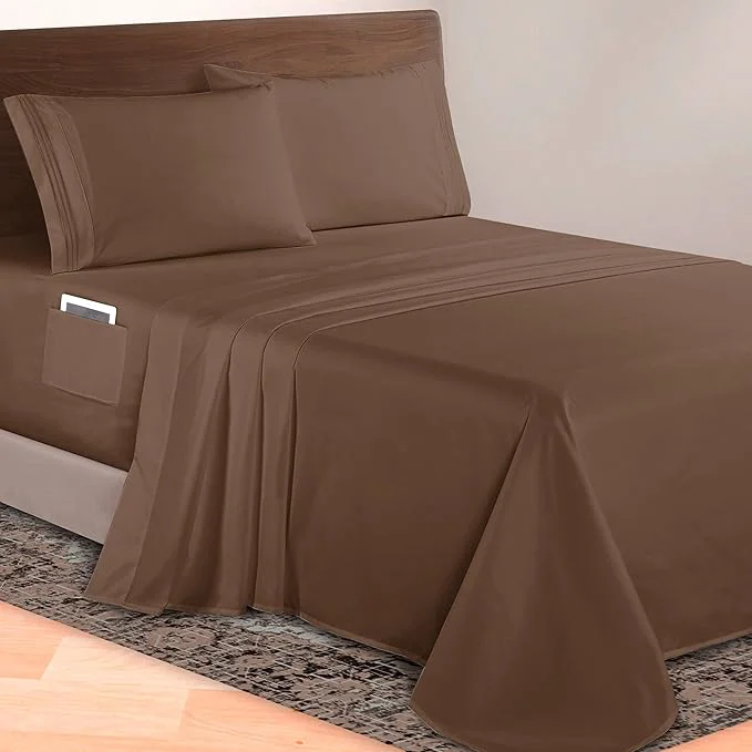 Exceptional Elegant Comfort Luxurious 1500 Premium Hotel Quality Microfiber 4-Piece Sheet Functional
