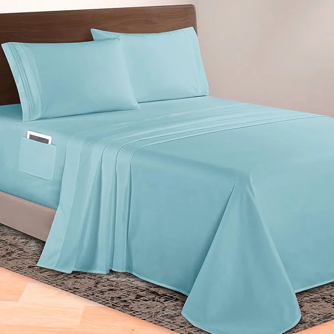 Modern Elegant Comfort Luxurious 1500 Premium Hotel Quality Microfiber 4-Piece Sheet Authentic