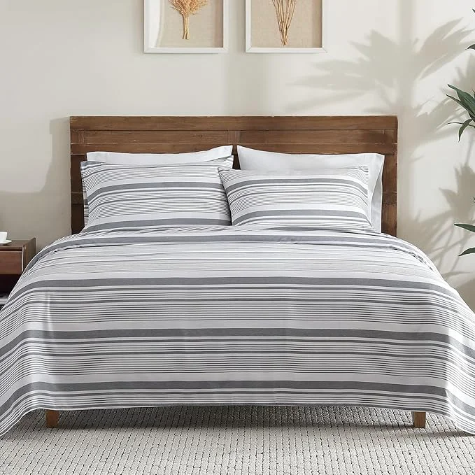 Certified ClevaHome Classic Stripe Sheet Set Clean