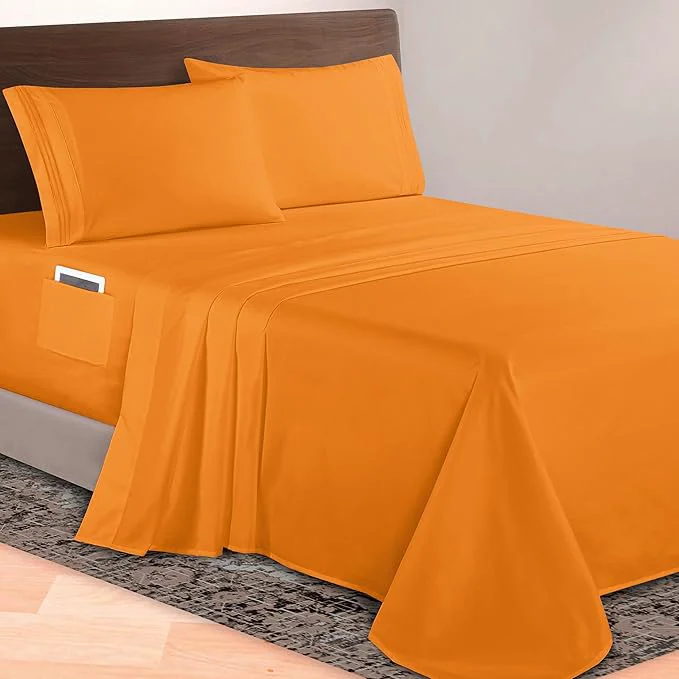 Innovative Elegant Comfort Luxurious 1500 Premium Hotel Quality Microfiber 4-Piece Sheet High-End