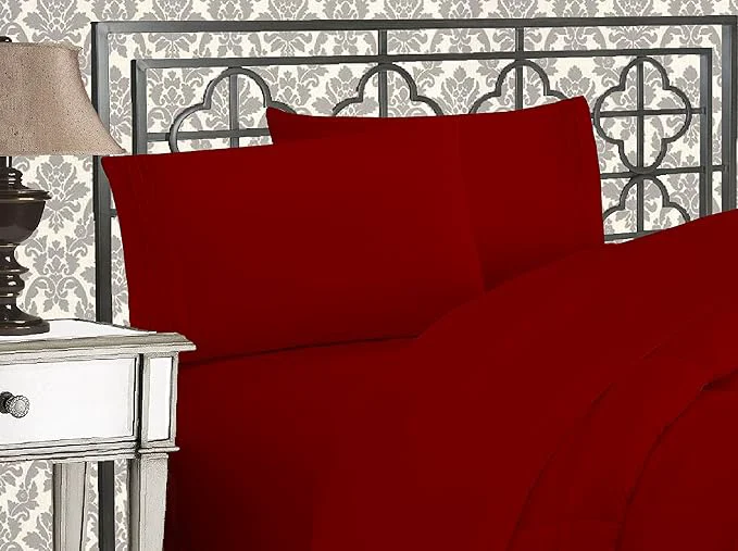 Eco-Friendly Elegant Comfort Luxurious 1500 Premium Hotel Quality Microfiber Three Line Smooth