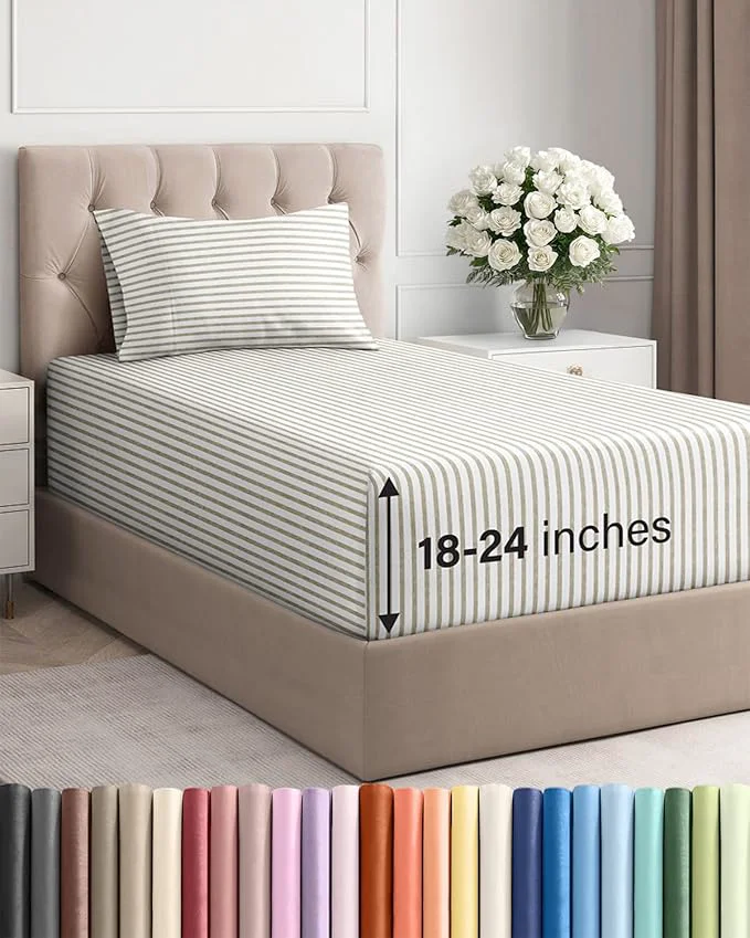Sophisticated Extra Deep Twin Sheet Set Prestigious