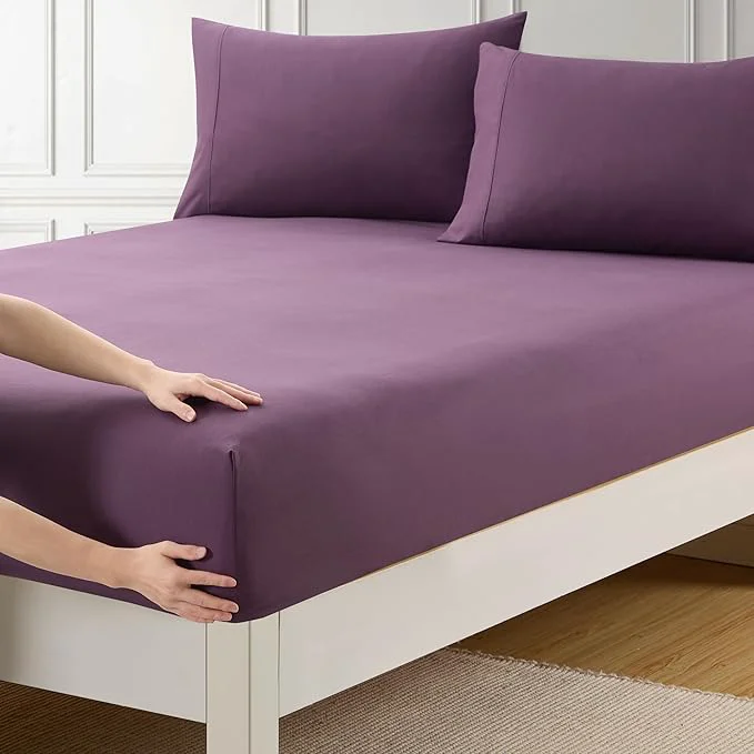 Dependable Queen Fitted Sheet Only with Full Elastic Built in Corner Sheet Straps to Next-Generation