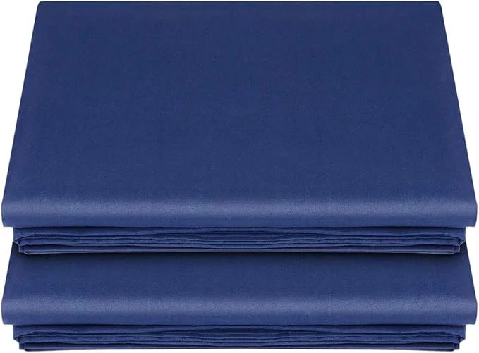 Clean Lirex 2-Pack Queen Size Flat Sheet Set Ultra-Soft Brushed 1800 Microfiber Proven