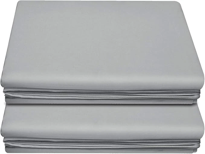 Fashionable Lirex 2-Pack Full Size Flat Sheet Set Ultra-Soft Brushed 1800 Microfiber Sustainable