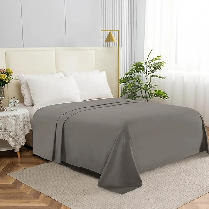 Sustainable Elegant Comfort Premium Hotel Quality 1-Piece Flat Sheet Luxury Softest 1500 Professional