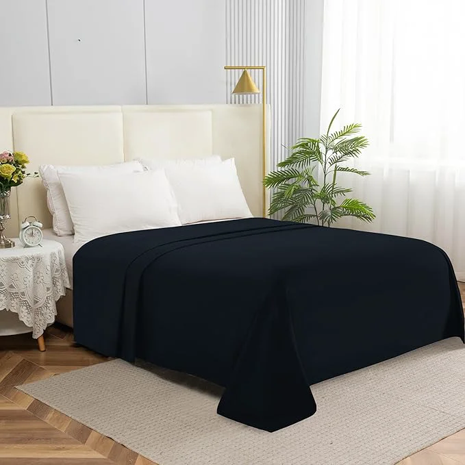 Flexible Elegant Comfort Premium Hotel Quality 1-Piece Flat Sheet Luxury Softest 1500 Consistent