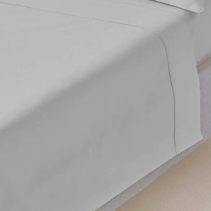 Trendy Mattress-Homes King Flat Sheet Only – Cotton Top Sheet Cooling Breathable Sophisticated