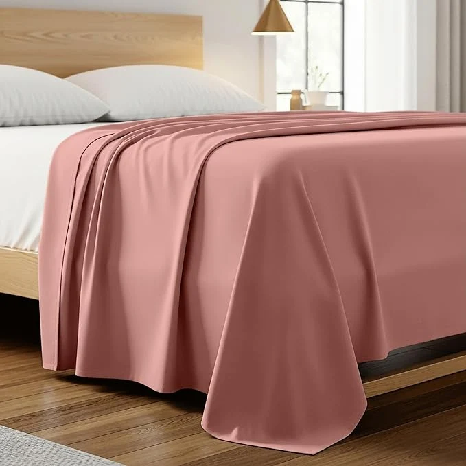 Solid Mellanni California King Size Flat Sheet Unique