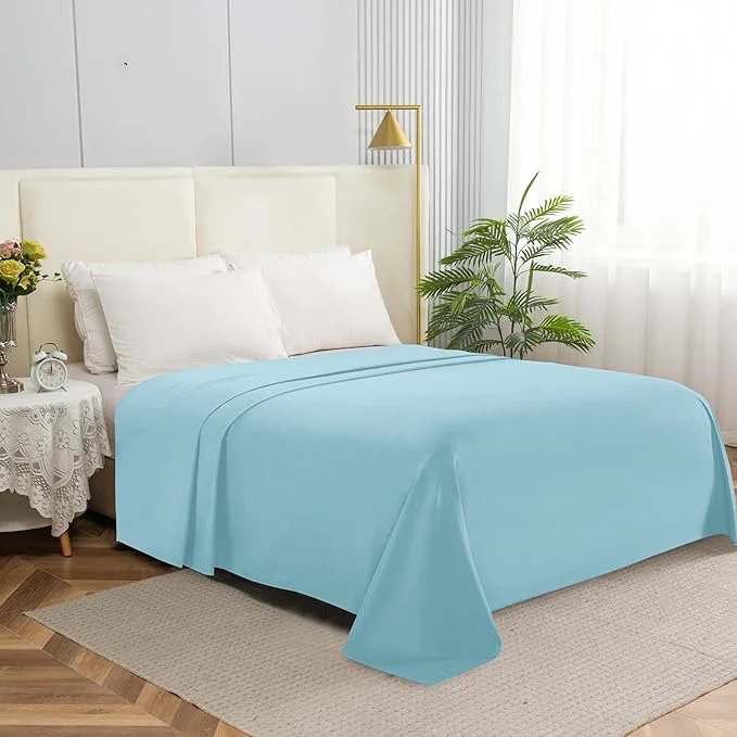 Eco-Friendly Elegant Comfort Premium Hotel Quality 1-Piece Flat Sheet Luxury Softest 1500 Fast
