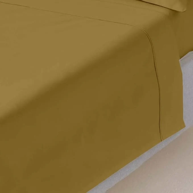 Luxury Mattress-Homes Full XL Egyptian Cotton Top Sheet 1Pcs Cool Breathable Relaxed