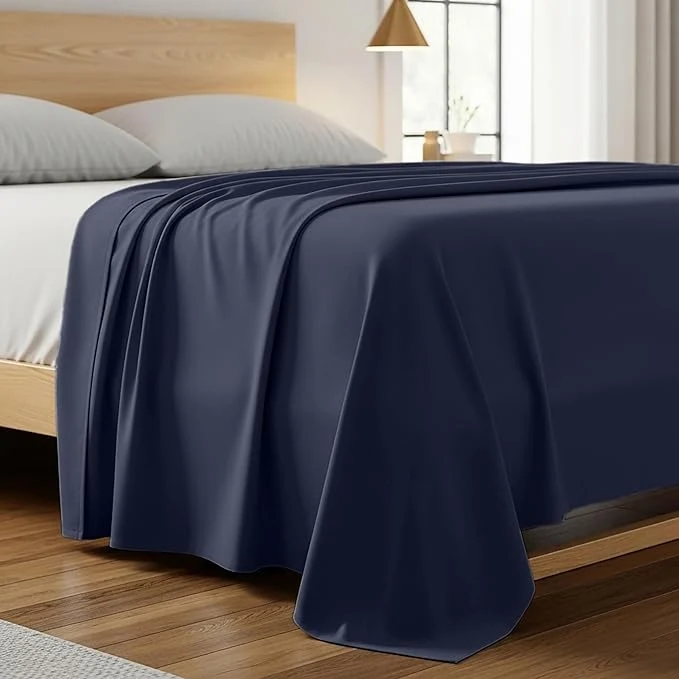 Expertly Made Mellanni King Size Flat Sheet Soft