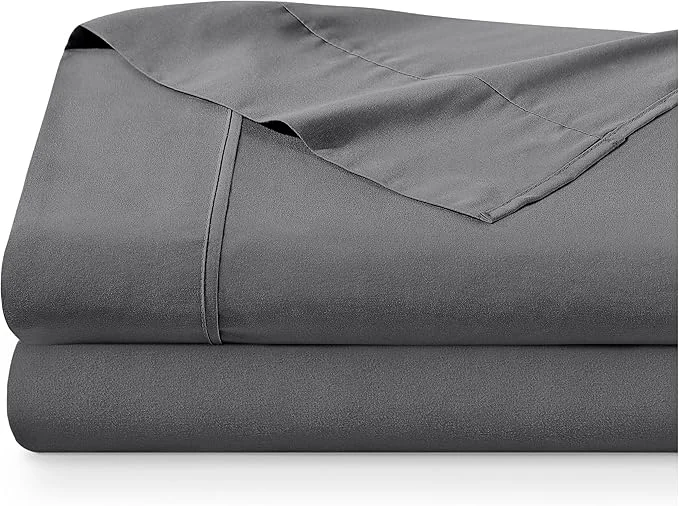 Crafted Bare Home Full Flat Sheet Solid