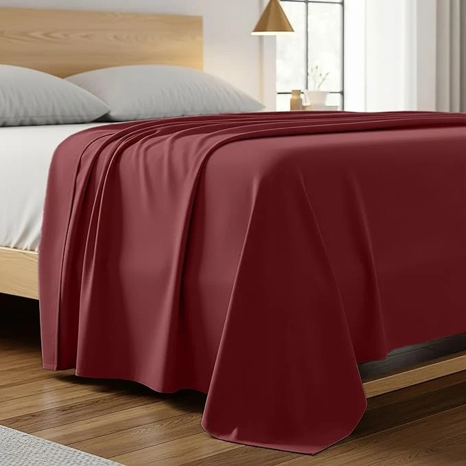 Crafted Mellanni Twin Size Flat Sheet Exclusive