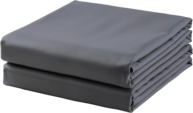 Smart 2-Pack Cotton TwinXL Flat Sheet Only 600 Thread Count Egyptian Cotton Top Recyclable